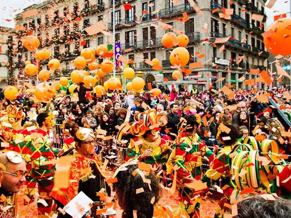 carnaval festival in Barcelona