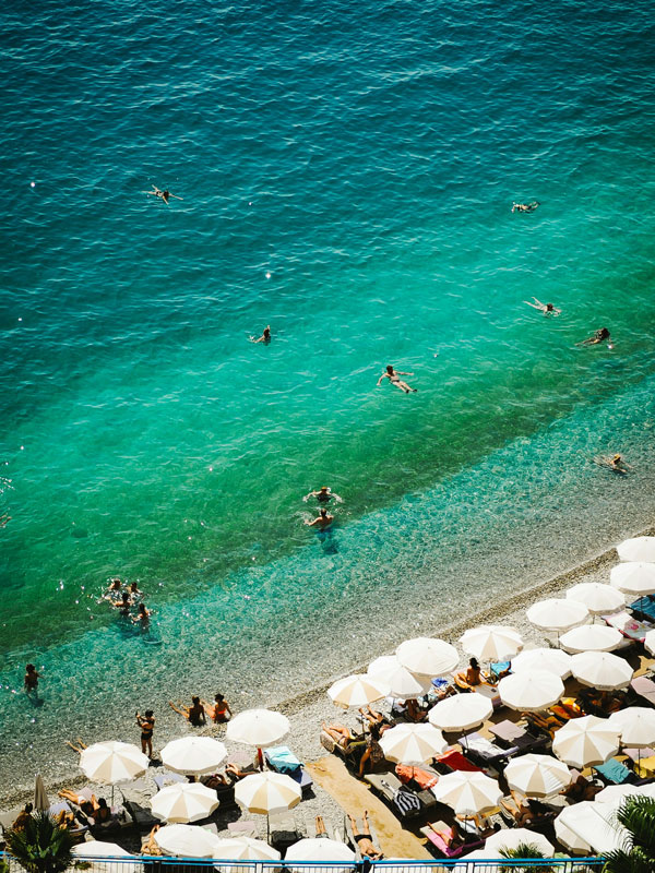 a drone shot of Cote d’Azur