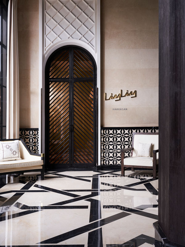 the entrance of Marrakech Dining Ling Ling