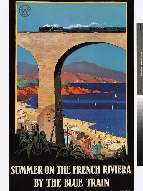 Summer on the French Riviera by the Blue Train Cover