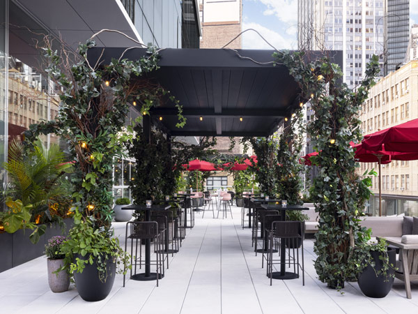 Everdene terrace at Virgin Hotels NYC