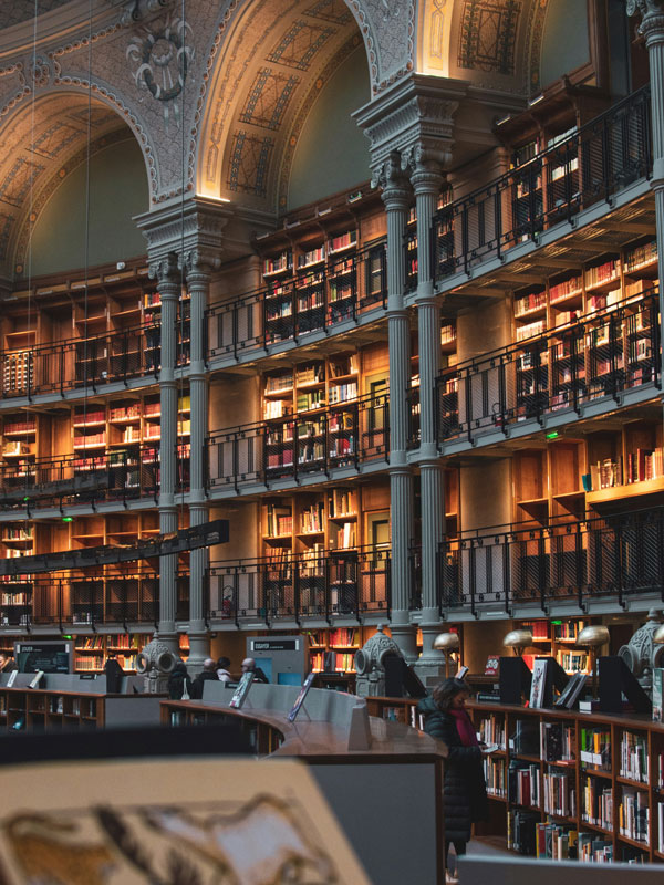 a look inside the Bibliothèque Nationale de France