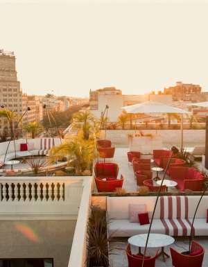 the Azimuth rooftop bar, Almanac Barcelona