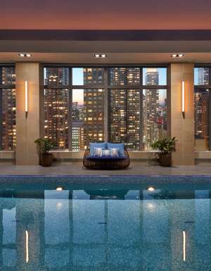 the wellness pool at Mandarin Oriental NYC