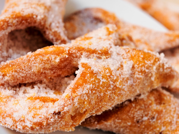 a close-up shot of pestiños