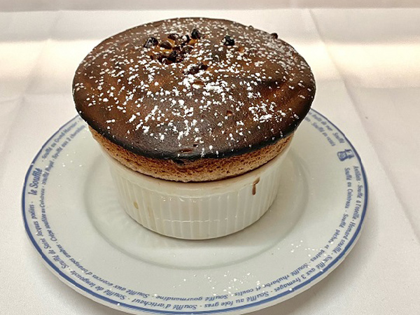 a Chocolate Soufflé at Le Souffle