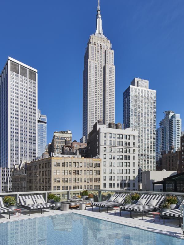 Rooftop pool at Virgin Hotels NYC