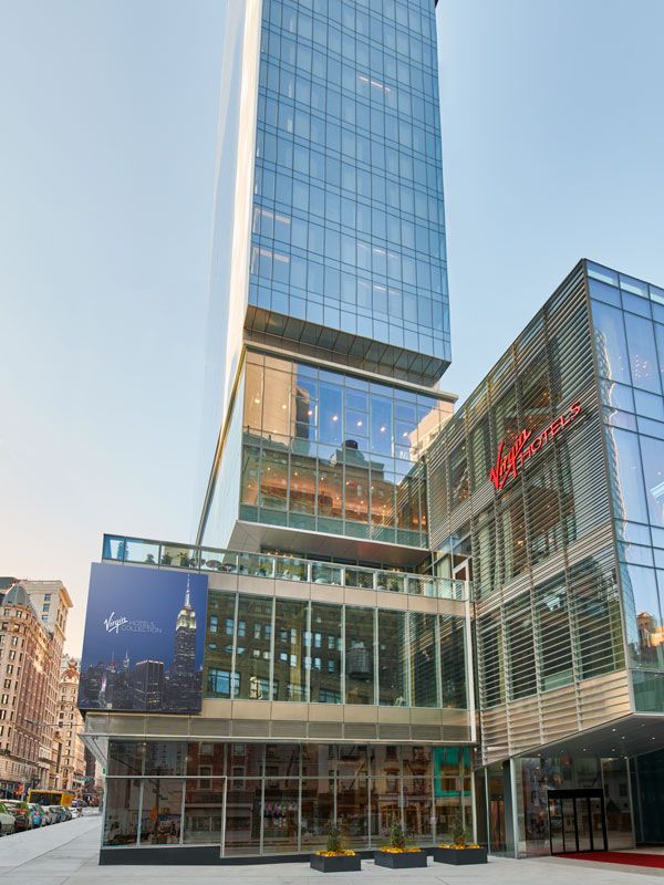 the Virgin Hotels NYC building exterior