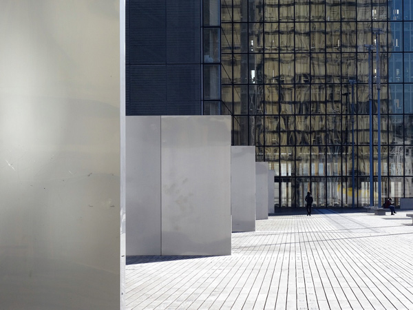 architectural details of the National Library of France