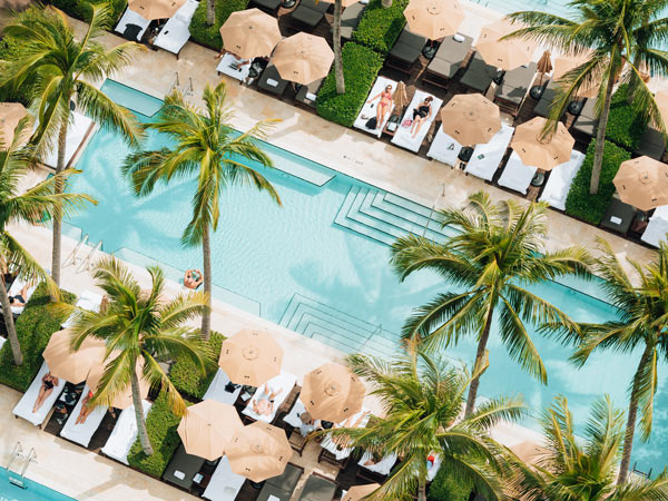 Pool shot at The Setai Miami Beach
