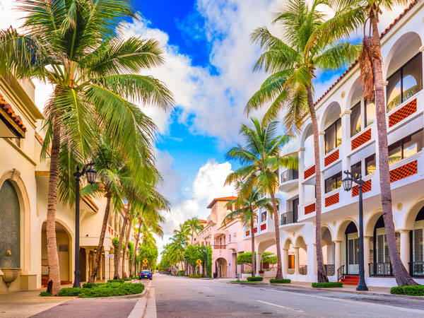 the Palm Beach, Florida, USA at Worth Ave.