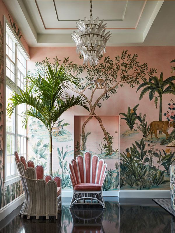 the living room interior of The Colony, Palm Beach