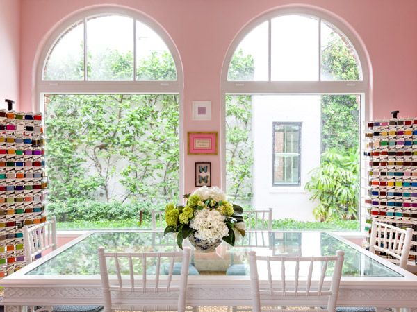 the shop interior of Lycette Designs, Palm Beach