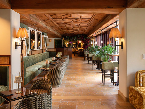 the lobby of The Brazilian Court Hotel, Palm Beach