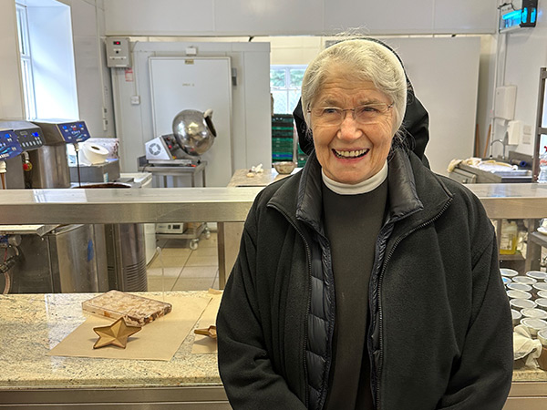 Kylemore Abbey order of nuns making chocolate, Sister Genevieve