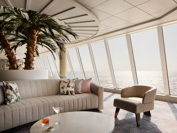 the palm court at AKHO Crystal Serenity Cruise