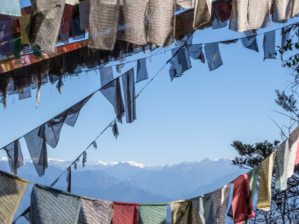 the prayer flags in Bhutan