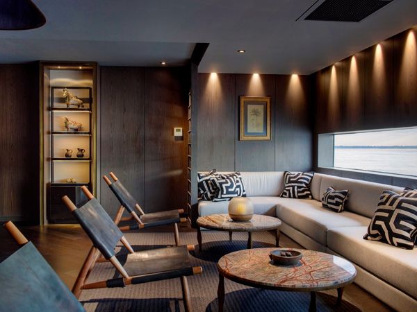 a saloon onboard Aqua Nera