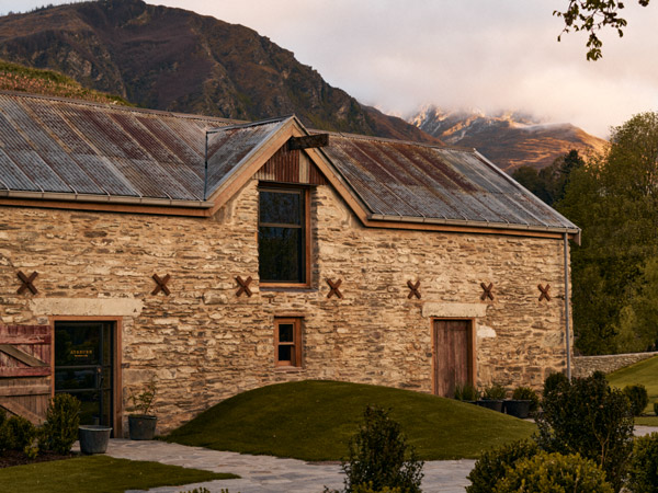 a historic building in Ayrburn, New Zealand