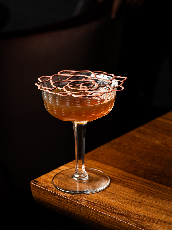 a glass of cocktail at La Sala de Laura
