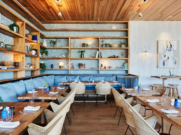 the dining interior of Café No Sé at South Congress Hotel