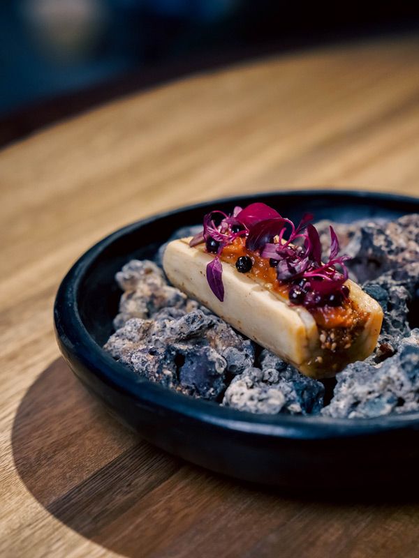 a close-up shot of a dish at El Chato
