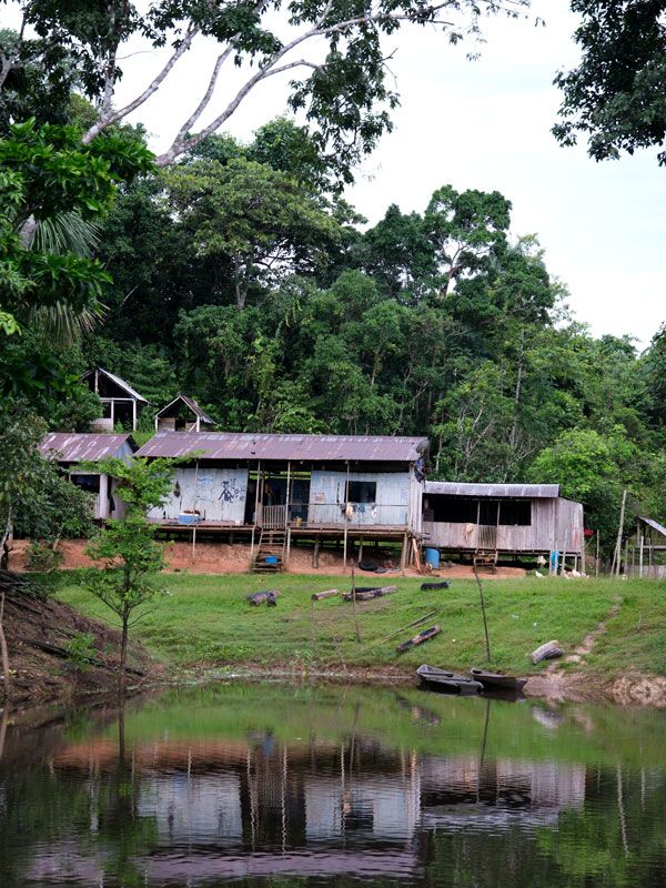 a village in the Amazon
