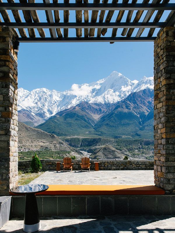 mountain views from Shinta Mani Mustang, Nepal