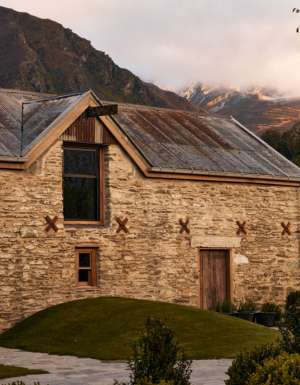 a historic building in Ayrburn, New Zealand