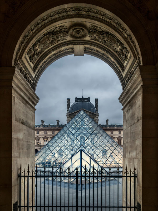 the Louvre Pyramid