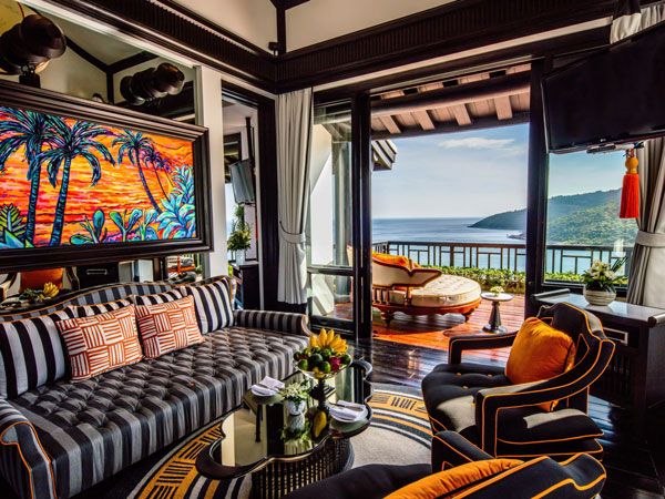 the living room interior of the Heavenly Penthouse, InterContinental Danang Sun Peninsula Resort