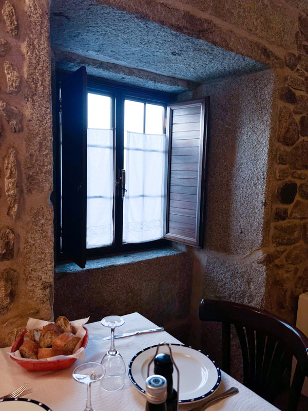 dining inside a charming B&B accommodation, The Lighthouse Way, Spain