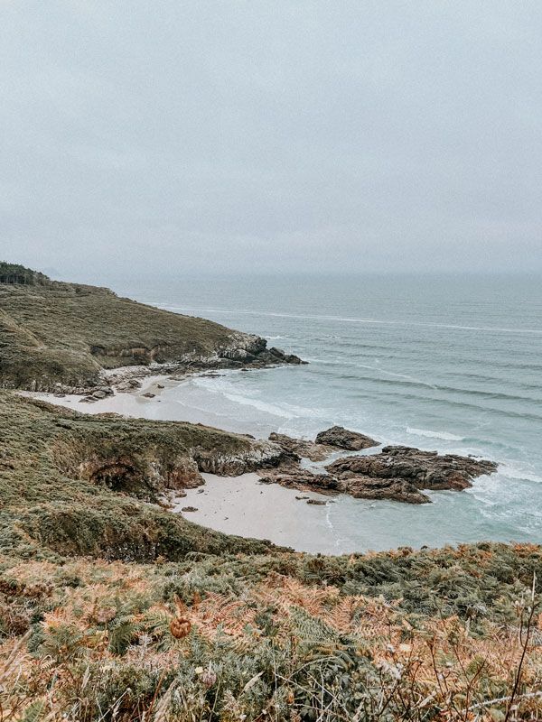 the coastline along Costa da Morte, Spain