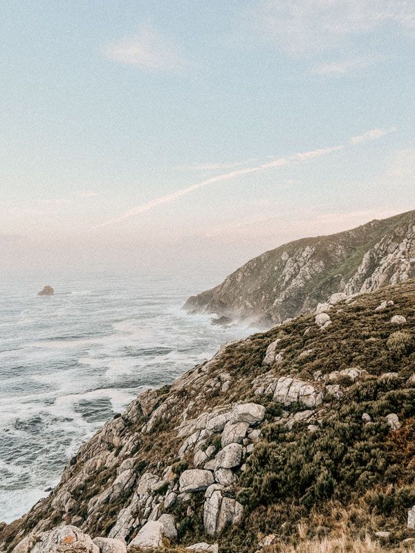 the coastline at The Lighthouse Way, Spain