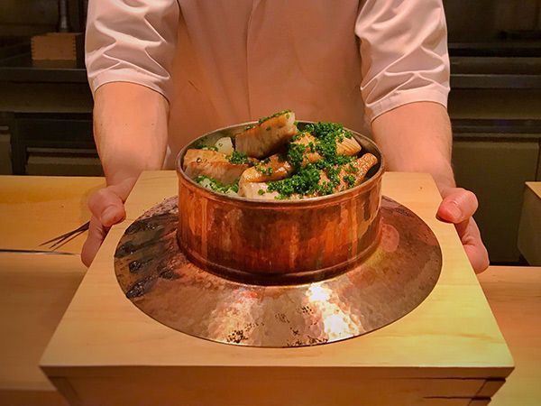 Kan-buri or Yellowfin Tuna prepared as a winter dish, Buri Daikon