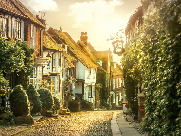 The Mermaid Inn, Rye exterior on Mermaid Street
