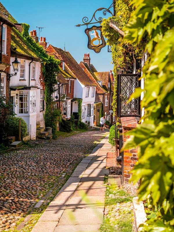 The Mermaid Inn, Rye exterior on Mermaid Street