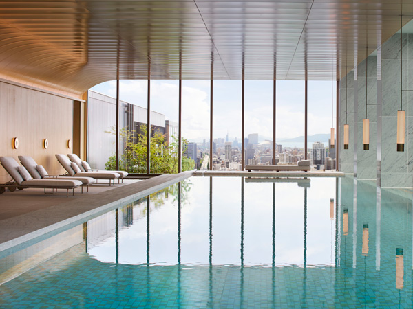 the pool at The Ritz-Carlton, Fukuoka