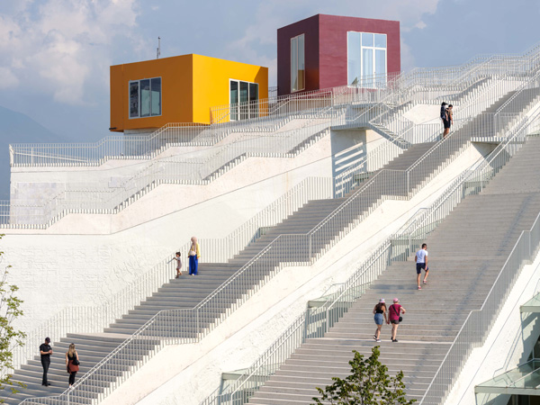 the Pyramid of Tirana in Blloku