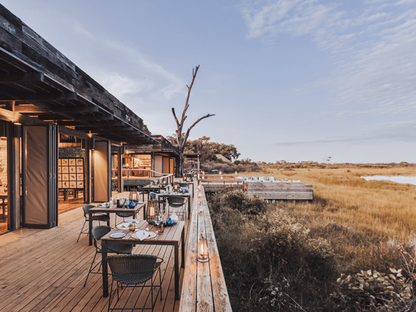 the Wilderness Vumbura Plains on elevated decks 
