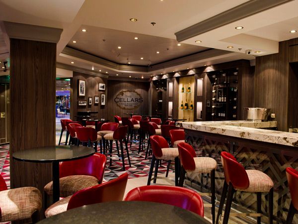 a look inside The Cellars Wine Bar, NCL Norwegian Dawn