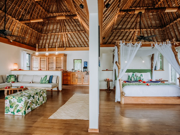 a look inside one of theisland’s tropical-style bures