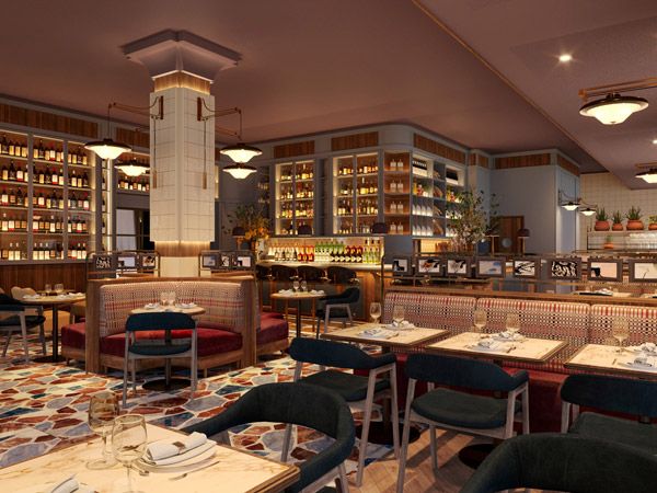 the dining interior of Can Bo Restaurant, Grand Hotel Central Barcelona