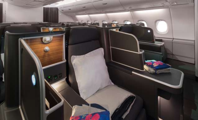the seat onboard QF1 Qantas A380