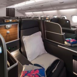 the seat onboard QF1 Qantas A380