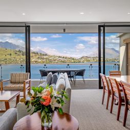 the balcony view inside the Penthouse at The Rees Queenstown