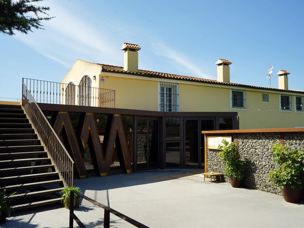 an old flour mill turned into a restaurant at L'Antic Molí, Spain