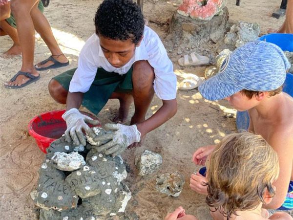 Kids on Plantation island Resort doing activities for BULA Reef