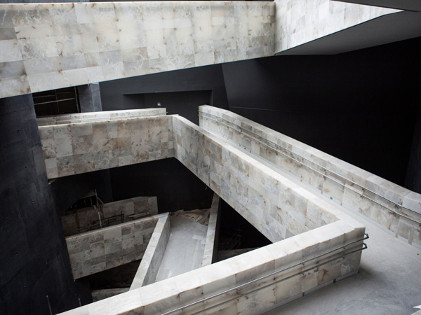 the pathways inside the Canadian Museum for Human Rights