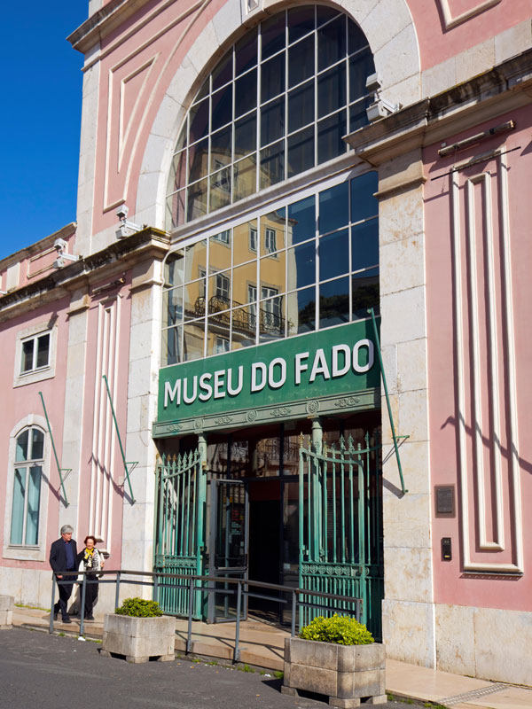the entrance of Fado Museum, Lisbon